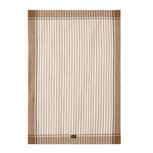 Lexington Stripet kjøkkenhåndkle 50x70 cm fudge/hvit