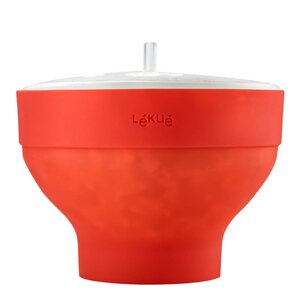 Popcornmaker for mikrobølgeovn 2,8 L rød