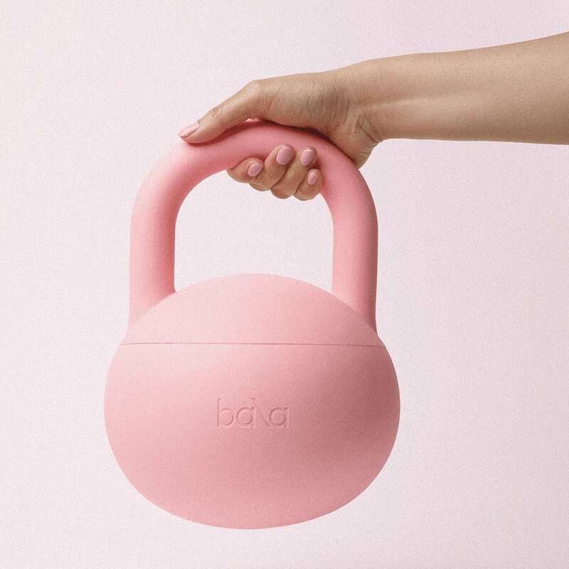 Bala Kettlebell 4,54 kg rosa