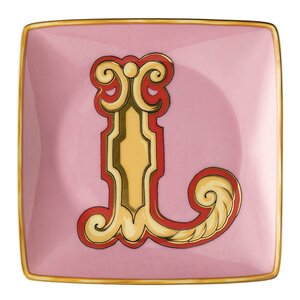 Versace Alphabet skål 12 cm kvadratisk L