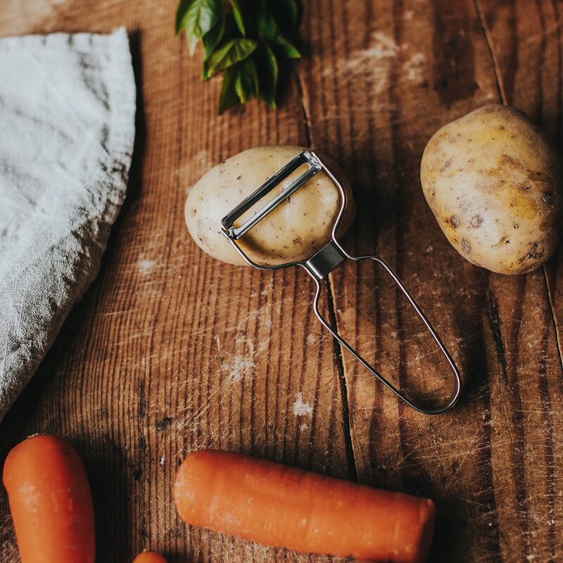 Dorre Suki potetskreller 12,7 cm rustfritt stål