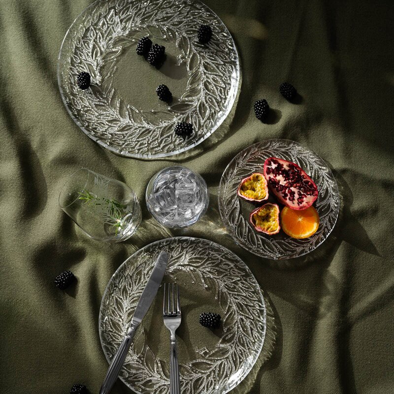 Magnor Goat asjett i glass 18 cm klar