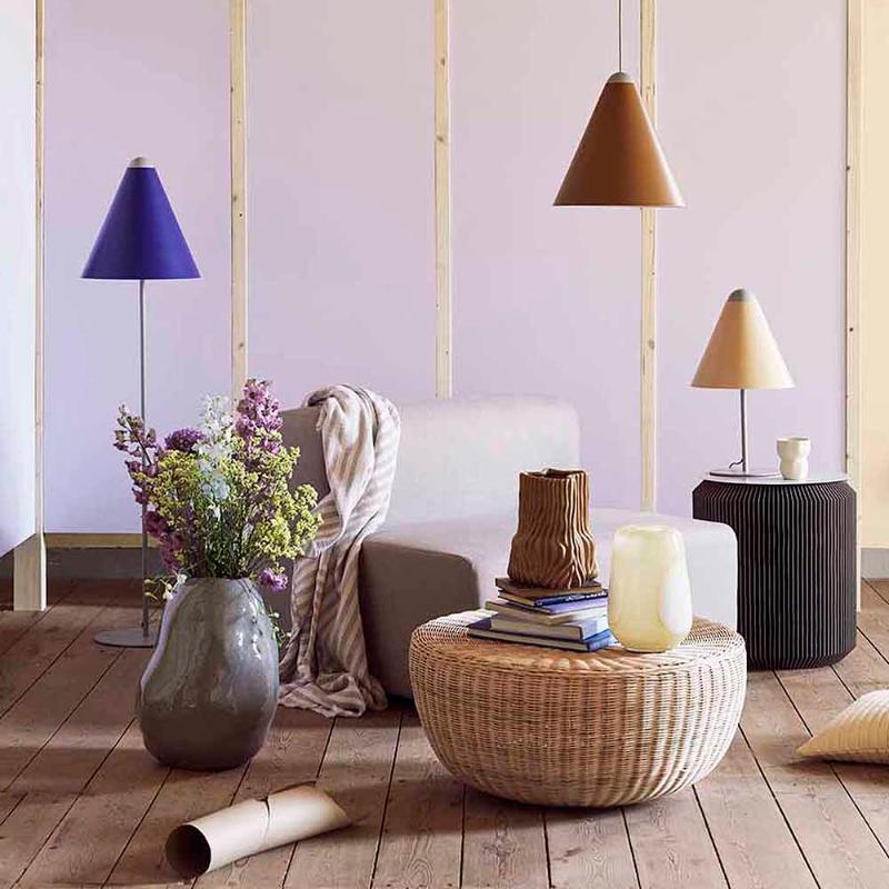 Broste Copenhagen Ada Dot vase 26 cm golden fleece