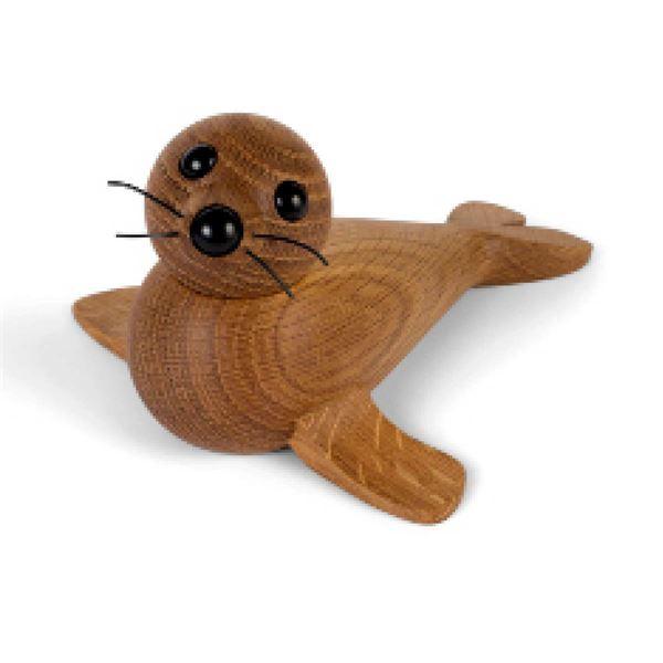 Spring Copenhagen Baby Seal figur i tre H6 cm