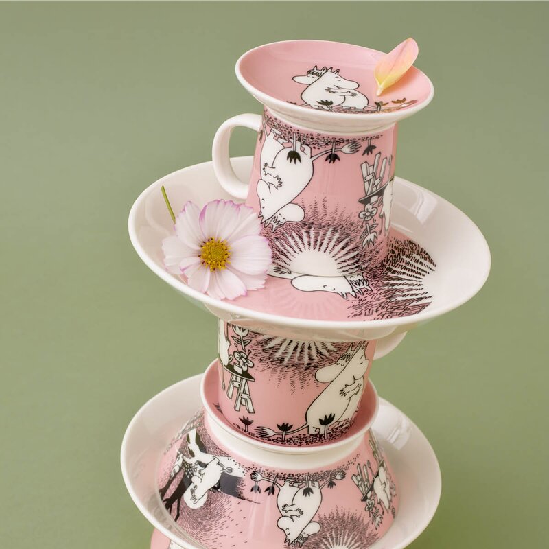 MoominArabia Asjett 19 cm Kjærlighet rosa 30 år