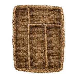 Nicolas Vahé Naba oppbevaringskurv med inndeling 27x35 cm sjøgress