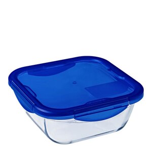 Pyrex Cook & Go oppbevaringsboks 0,8L blå/klar