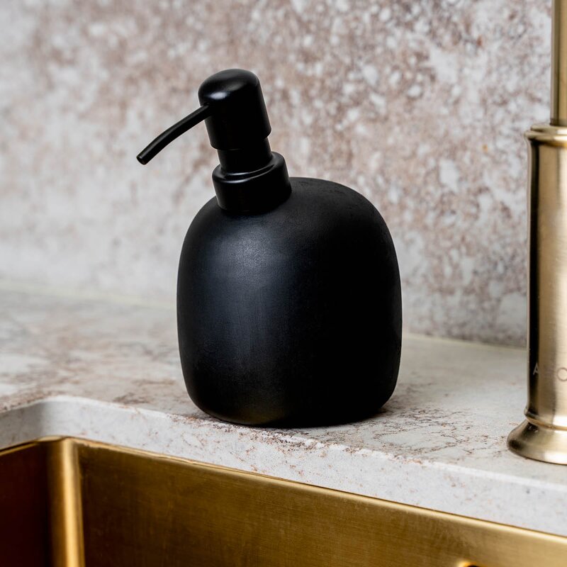 Happy Sinks Kiwi såpepumpe svart
