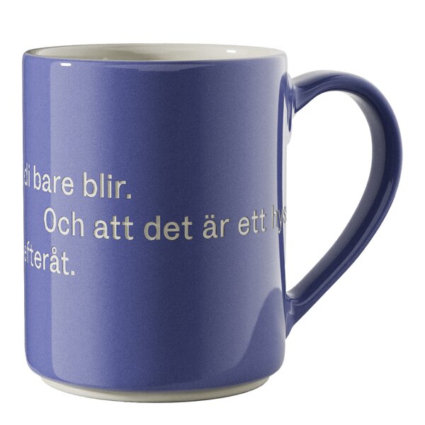 Design House Stockholm Lindgren krus "hyss hittar" 35 cl mørk blå