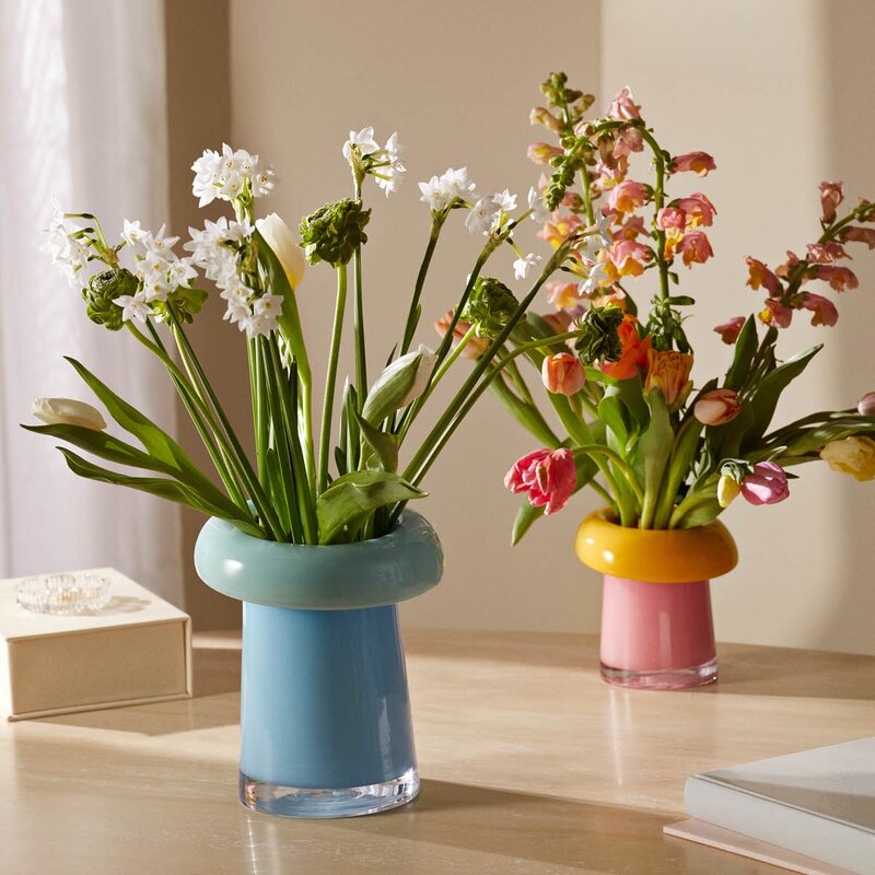 Holmegaard Soma vase 16,5 cm pink/orange