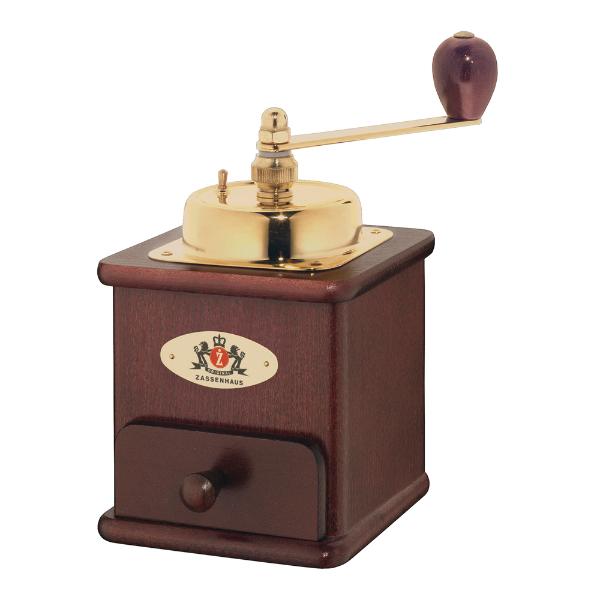 Zassenhaus Brasilia kaffekvern mahognyfarget