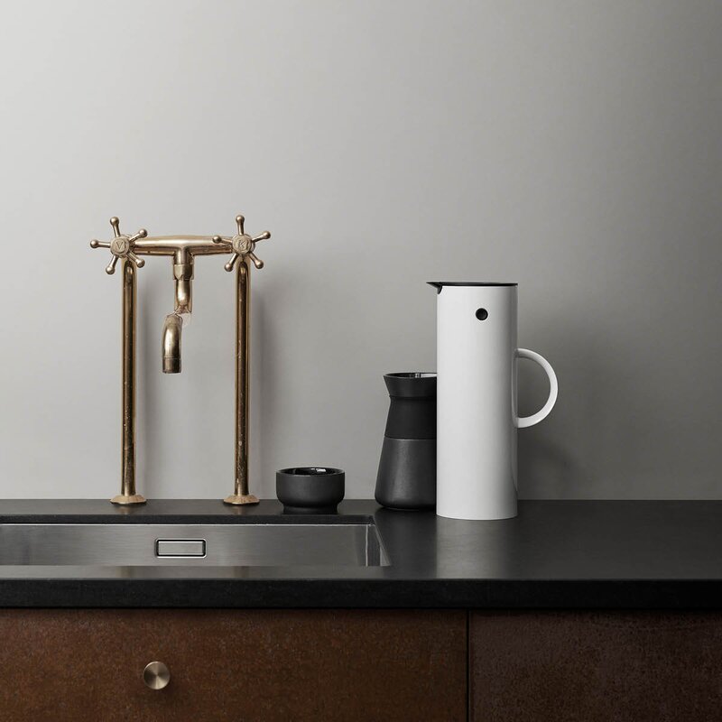 Stelton EM77 termokanne 1L hvit