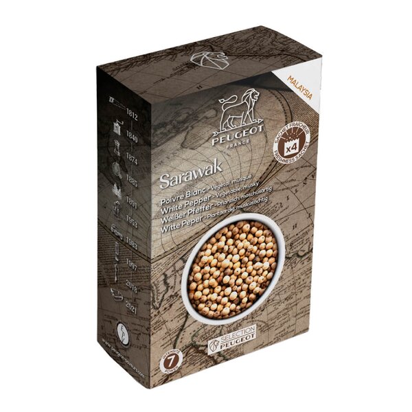 Peugeot Sarawak hvitt pepper 80g