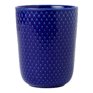 Lyngby Porcelæn Rhombe Color krus 33 cl mørk blå