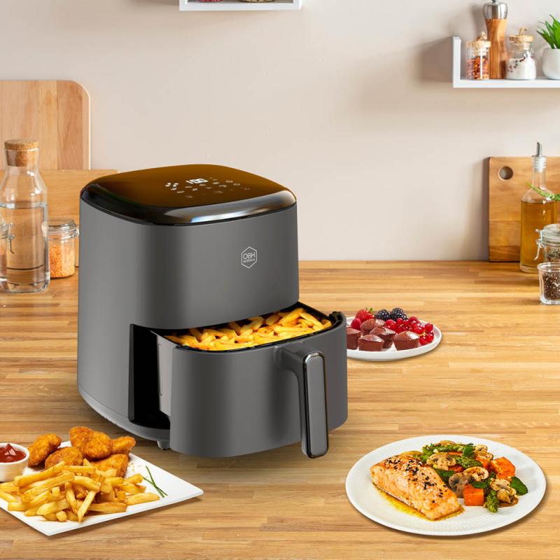 OBH Nordica Easy Fry Max airfryer 5L digital grå