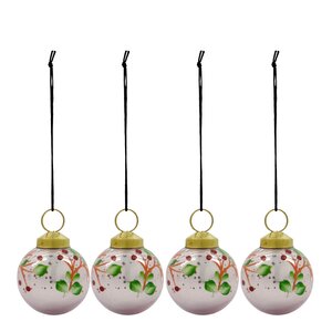 House Doctor Antico julepynt 4 stk rosa