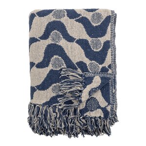 Creative Collection Pledd Santena 160x130 cm blå