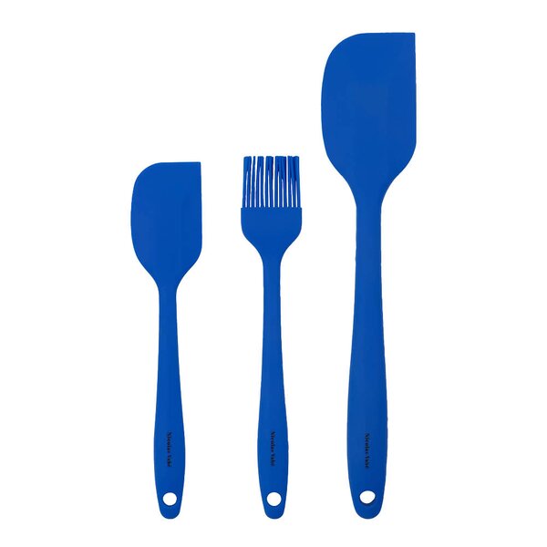 Nicolas Vahé Bake sett med 3 kjøkkenredskap i silikon blå