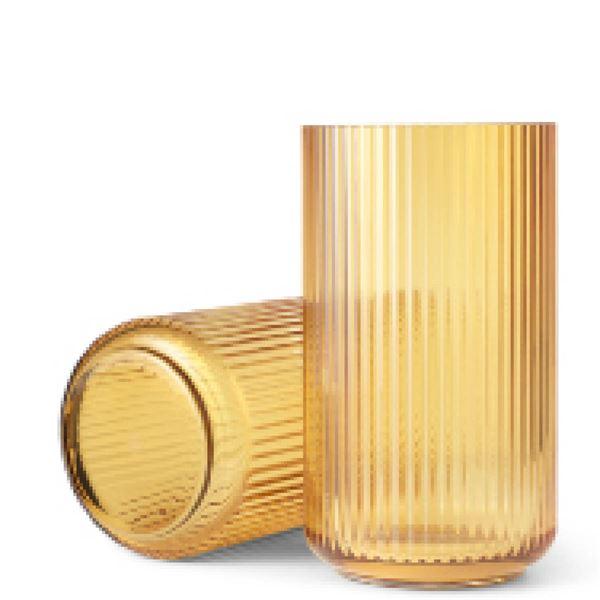 Lyngby Porcelæn Vase h31 cm amber