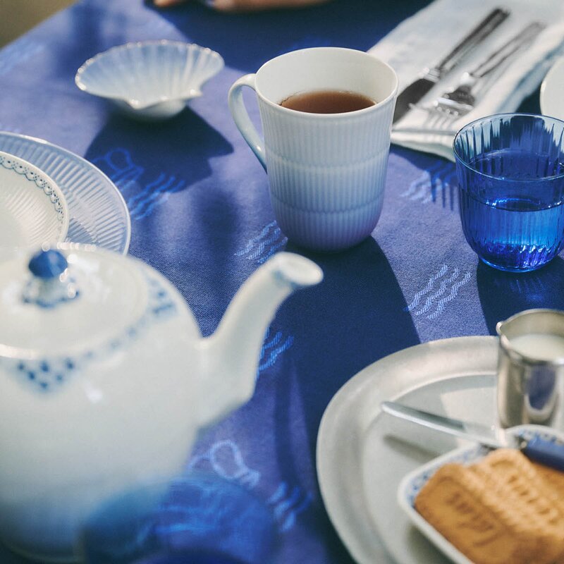 Royal Copenhagen Iris skjellformet asjett 10 cm blå