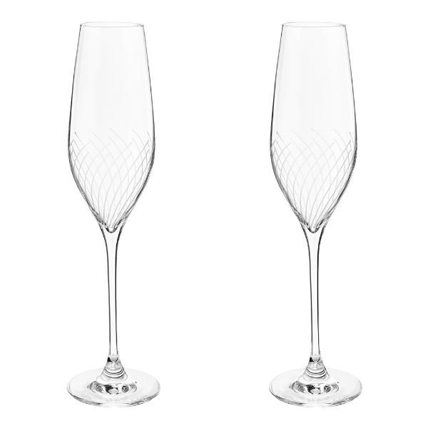 Holmegaard Lines champagneglass 29 cl 2 stk