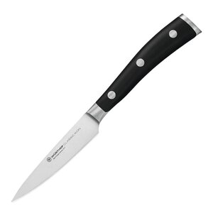 Wüsthof Classic Ikon skrellekniv 9 cm svart