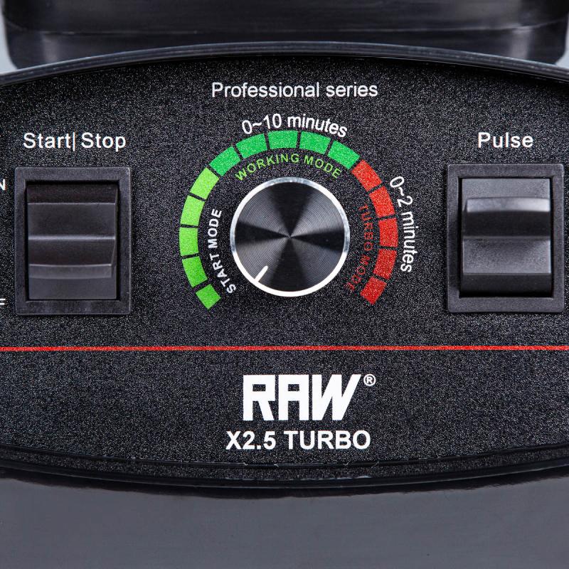 RAW Blender X 2,5 Turbo 2,2L 1800W svart