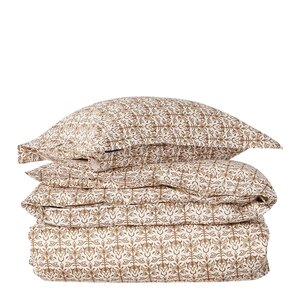 Lexington Sengesett 140x200 cm bomullssateng ornament white/fudge