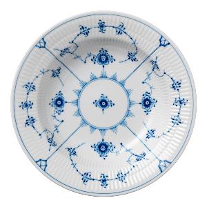 Royal Copenhagen Musselmalt Riflet dyp tallerken 21 cm