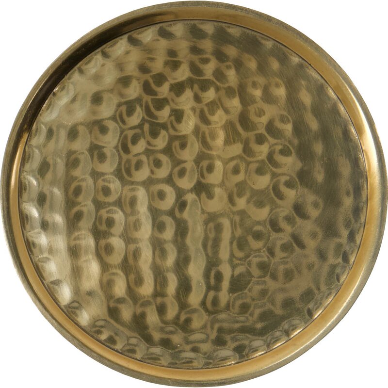 House Doctor Bordbrikke i aluminium 10 cm 5 stk gyllen