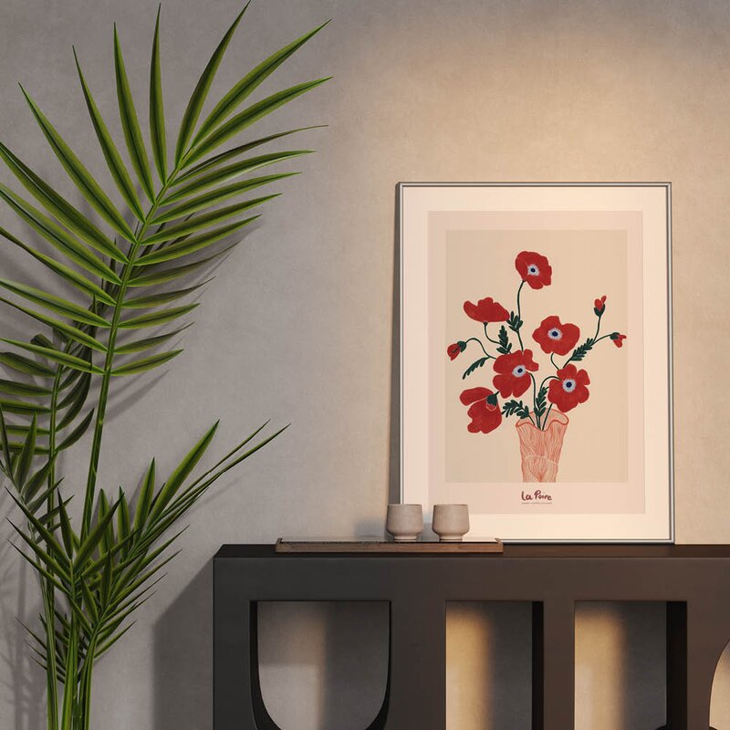 Poster & Frame La Poire poster 50x70 cm poppies