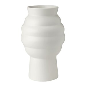 Knabstrup Keramik Tortus Archie No.2 vase 23,5 cm hvit