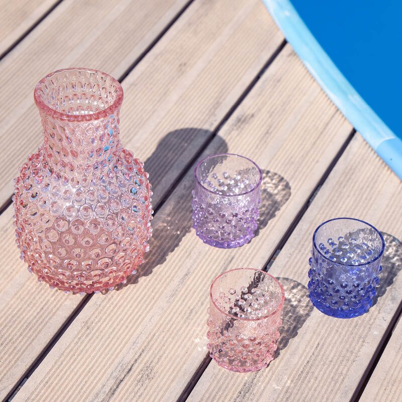 Klimchi Hobnail vannglass 15 cl lavendel