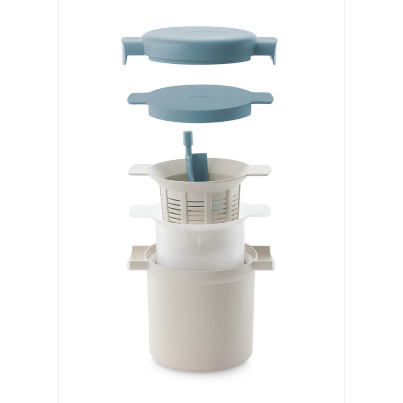 Lékué Kefir & Yoghurt Maker produksjonsbeholder 2 deler blå