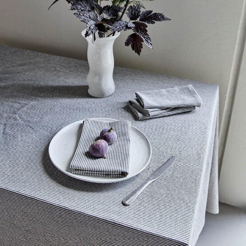 House Doctor Block serviett 40x40 cm 4 stk sand/svart