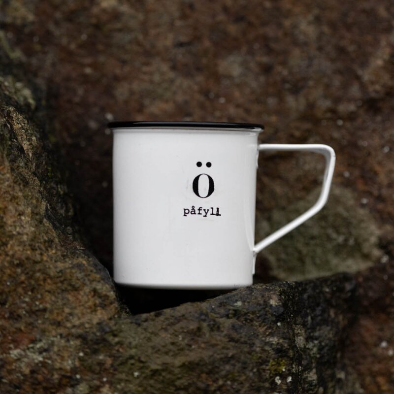 Sögne Home Emalje kopp Påfyll 35 cl hvit