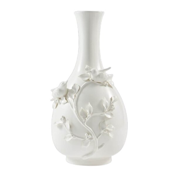 Pols Potten Rijks vase 60 cm 3D-fugler hvit