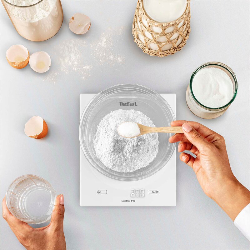 Tefal Essential 2 kjøkkenvekt 5 kg hvit