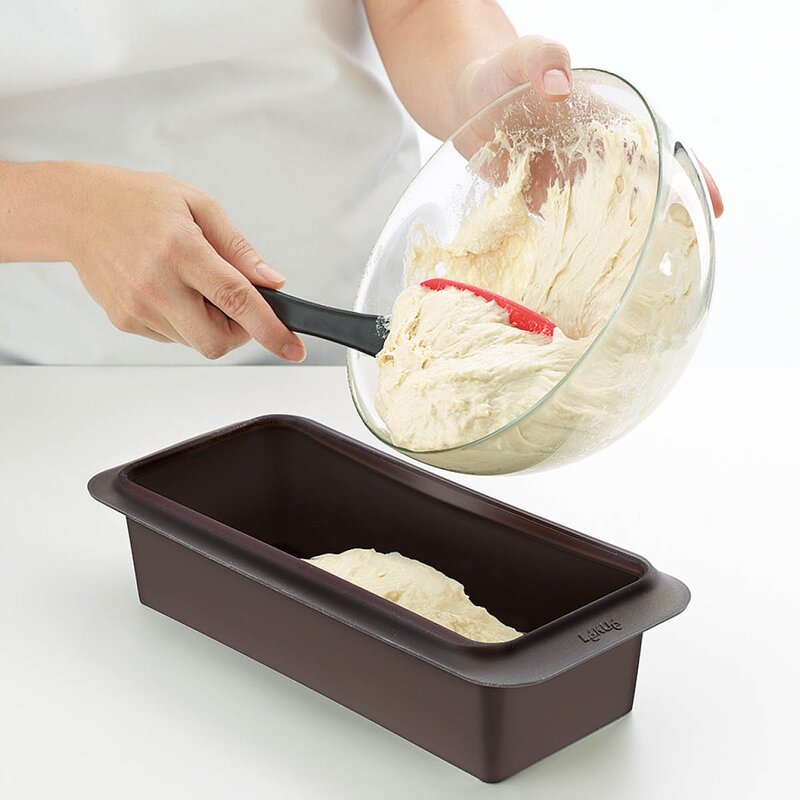Lékué Silikonform for brød eller kake 25x13 cm brun