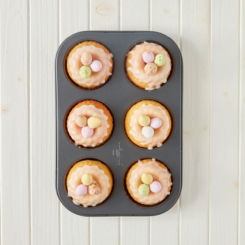 Birkmann Minibakeform 6 stk 26x18 cm sølv