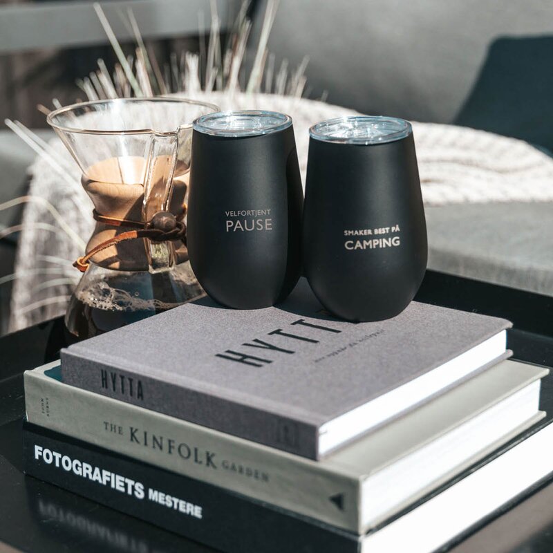 Pictureit Termokopp velfortjent pause 33 cl svart