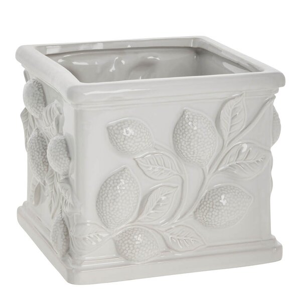 Lene Bjerre Limone blomsterpotte 16 cm hvit