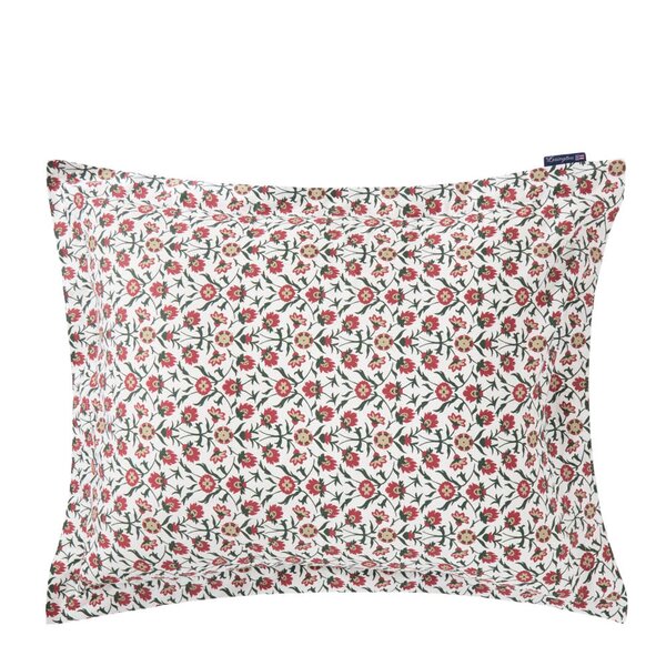 Lexington Putetrekk sateng 50x70 cm blomstret hvit/rød/grønn/beige