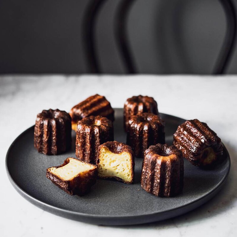 de Buyer Canéles mould bakeform 3,5 cm kobber