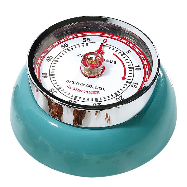 Zassenhaus Retro Collection timer med magnet petroleumsblå