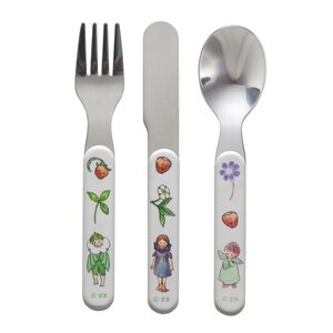 Rätt Start Elsa Beskow barnebestikk 3 deer Blomsterbarn