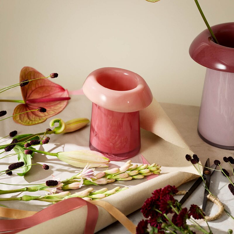 Holmegaard Soma vase 16,5 cm korall/fersken