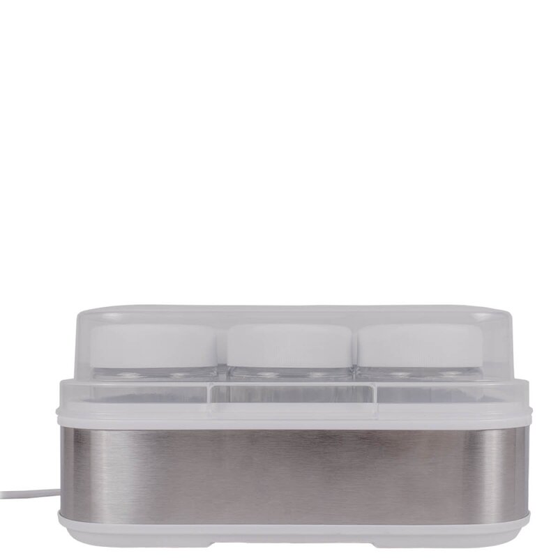 Steba Yoghurtmaskin JM2 2,5L med glassbeholder 12 stk rustfritt stål/hvit