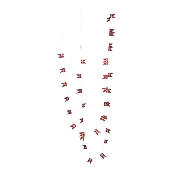 House Doctor Flags girlander 500 cm rød champagne