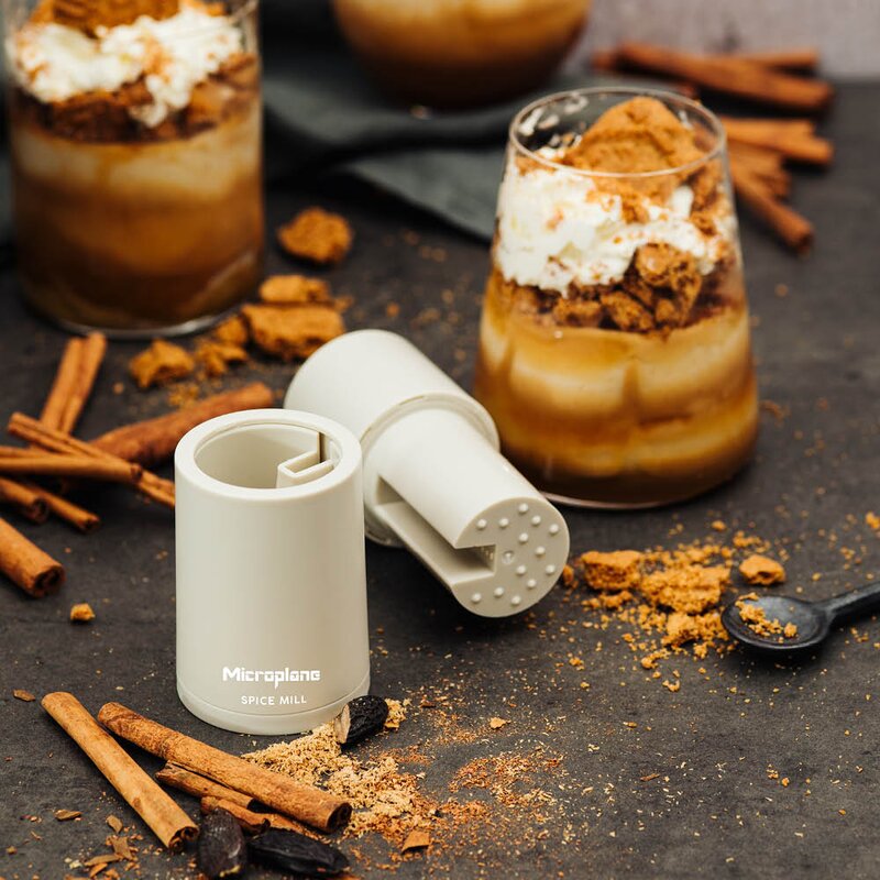 Microplane Spice Mill krydderkvern 12 cm cashmere beige